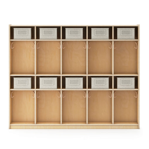 G80419 EdQ 10-Section Locker Natural Silo 2 Front | Natural
