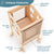 G97325 Kitchen Helper Classic GrC Natural Unique features | Ivory