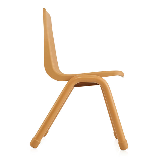 U64107 Chunky Leg Chair 15.5in Natural Side | 39 cm