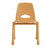 U64107 Chunky Leg Chair 15.5in Natural Front | 39 cm