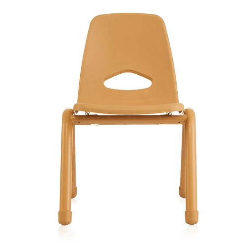U64107 Chunky Leg Chair 15.5in Natural Front | 39 cm