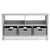 G76904 Martha Stewart Living and Learning Kids' Low Bookcase Gray Front | Gray
