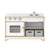 G80430 EdQ Kitchen Stove and Sink and Oven White Silo 2 Front | White