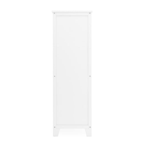 G76805 Martha Stewart Living and Learning Kids' Tall Bookcase White Side | Linen White