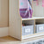 G80416 EdQ 5-Section Locker with Bench White Env 1793 Detail | White
