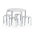 G81047 Nordic Table and Chairs Set Gray Product Quarter Main | Gray