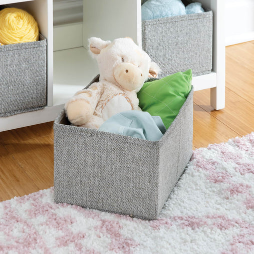 G27848 Martha Stewart Kids Book and Bin Browser with Bin White Env Detail 2 | Linen White