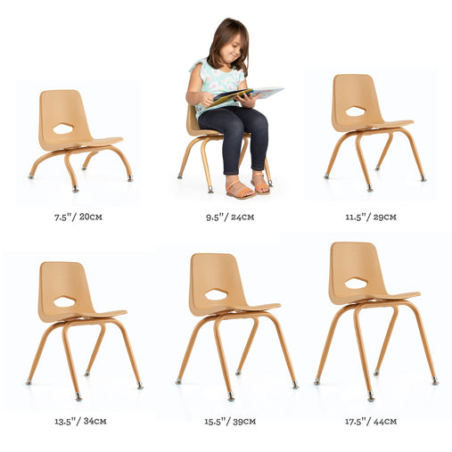 U67108 Tapered Leg Chair 44 cm 17.5in | 44 cm