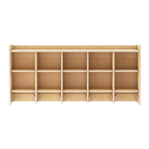 G80421 EdQ 10-Section Wall Mounted Locker Natural Silo 2 Front | Natural