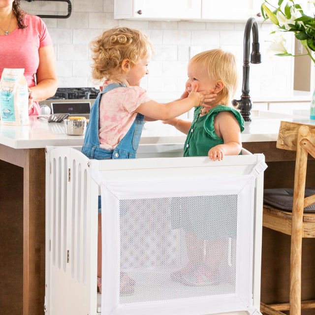 Give Toddlers A Step Up With The Guidecraft Kitchen Helper The   Gc Double Contemporary Kitchen Helper    White 